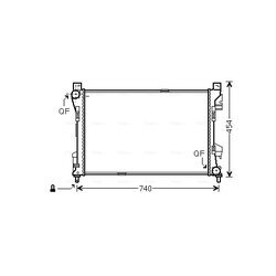 Chladič motora AVA QUALITY COOLING MSA2463