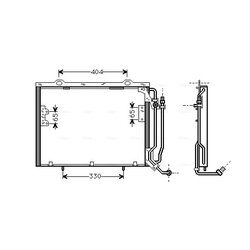 Kondenzátor klimatizácie AVA QUALITY COOLING MSA5279