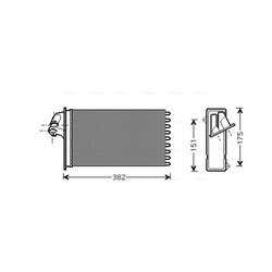 Výmenník tepla vnútorného kúrenia AVA QUALITY COOLING MSA6355