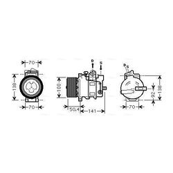 Kompresor klimatizácie AVA QUALITY COOLING MSK431