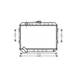 Chladič motora AVA QUALITY COOLING MT2088