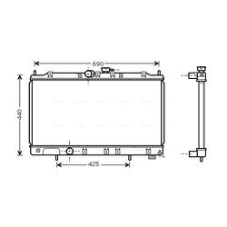 Chladič motora AVA QUALITY COOLING MT2122