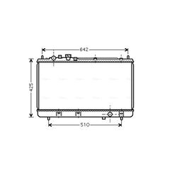 Chladič motora AVA QUALITY COOLING MZ2173