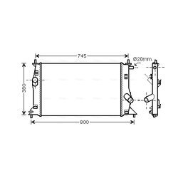 Chladič motora AVA QUALITY COOLING MZ2183