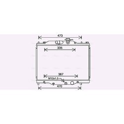 Chladič motora AVA QUALITY COOLING MZ2291