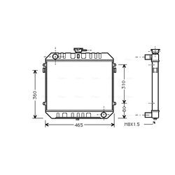 Chladič motora AVA QUALITY COOLING OL2095