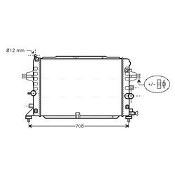 Chladič motora AVA QUALITY COOLING OL2490