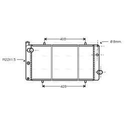 Chladič motora AVA QUALITY COOLING PE2080