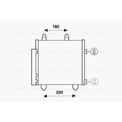 Kondenzátor klimatizácie AVA QUALITY COOLING PE5398D