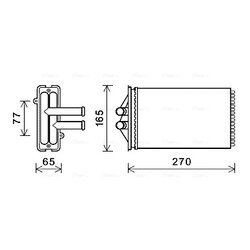 Výmenník tepla vnútorného kúrenia AVA QUALITY COOLING PRA6082