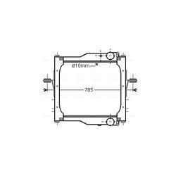 Chladič motora AVA QUALITY COOLING RE2108