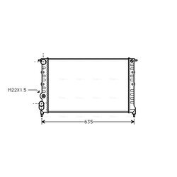 Chladič motora AVA QUALITY COOLING RT2149