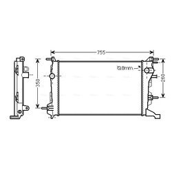 Chladič motora AVA QUALITY COOLING RT2410