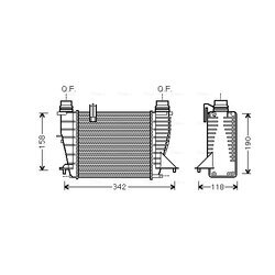 Chladič plniaceho vzduchu AVA QUALITY COOLING RTA4553