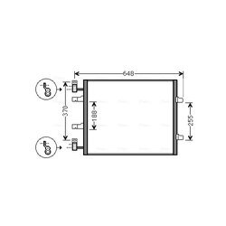 Kondenzátor klimatizácie AVA QUALITY COOLING RTA5459