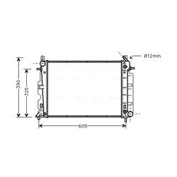 Chladič motora AVA QUALITY COOLING SB2027