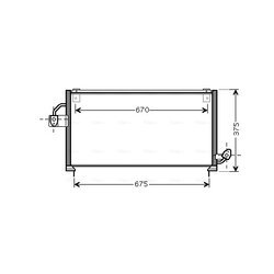 Kondenzátor klimatizácie AVA QUALITY COOLING SU5063