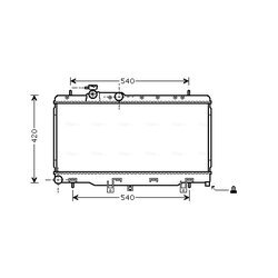 Chladič motora AVA QUALITY COOLING SUA2052