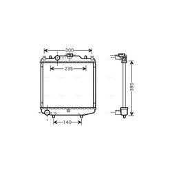 Chladič motora AVA QUALITY COOLING SZ2028