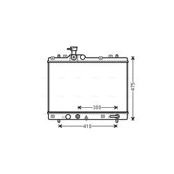 Chladič motora AVA QUALITY COOLING SZ2138