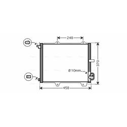 Kondenzátor klimatizácie AVA QUALITY COOLING SZ5088