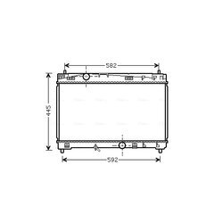 Chladič motora AVA QUALITY COOLING TO2489