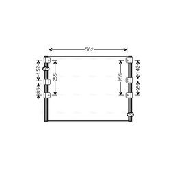 Kondenzátor klimatizácie AVA QUALITY COOLING TO5278