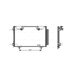 Kondenzátor klimatizácie AVA QUALITY COOLING TO5327D