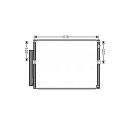 Kondenzátor klimatizácie AVA QUALITY COOLING TO5634D