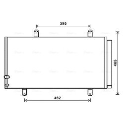 Kondenzátor klimatizácie AVA QUALITY COOLING TO5696D