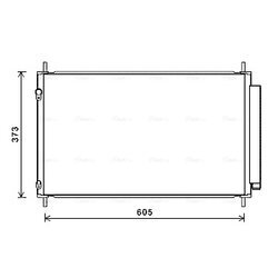 Kondenzátor klimatizácie AVA QUALITY COOLING TO5708D
