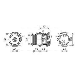 Kompresor klimatizácie AVA QUALITY COOLING TOK628