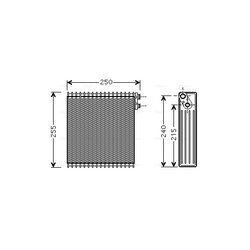 Výparník klimatizácie AVA QUALITY COOLING TOV389