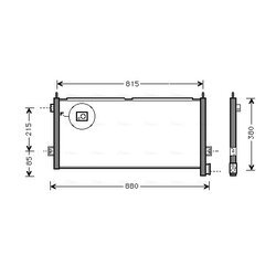 Kondenzátor klimatizácie AVA QUALITY COOLING VL5025