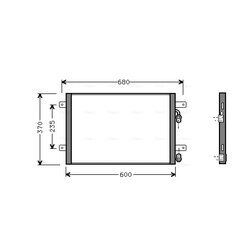 Kondenzátor klimatizácie AVA QUALITY COOLING VN5153