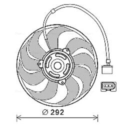 Ventilátor chladenia motora AVA QUALITY COOLING VN7533