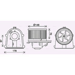 Vnútorný ventilátor AVA QUALITY COOLING VN8408