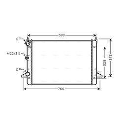 Chladič motora AVA QUALITY COOLING VNA2184