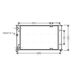 Chladič motora AVA QUALITY COOLING VNA2192