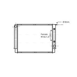 Chladič motora AVA QUALITY COOLING VO2147