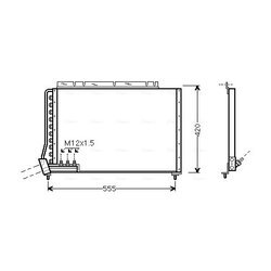 Kondenzátor klimatizácie AVA QUALITY COOLING VO5090