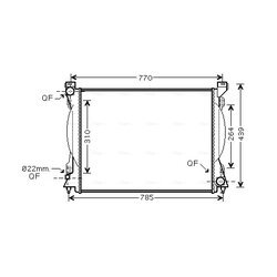 Chladič motora AVA QUALITY COOLING AI2230