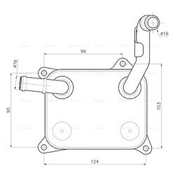 Chladič motorového oleja AVA QUALITY COOLING AI3454