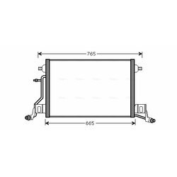 Kondenzátor klimatizácie AVA QUALITY COOLING AI5264