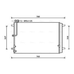 Kondenzátor klimatizácie AVA QUALITY COOLING AI5368D