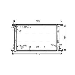 Chladič motora AVA QUALITY COOLING AIA2290