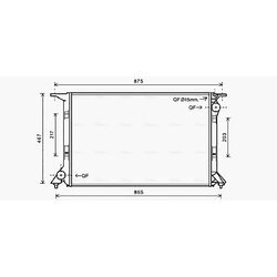 Chladič motora AVA QUALITY COOLING AIA2331