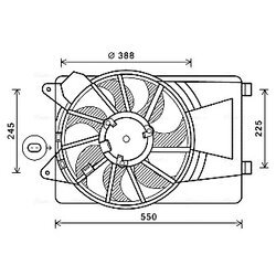 Ventilátor chladenia motora AVA QUALITY COOLING AL7519