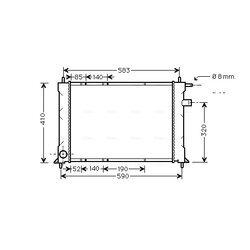 Chladič motora AVA QUALITY COOLING AU2111