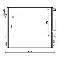 Kondenzátor klimatizácie AVA QUALITY COOLING AUA5209D